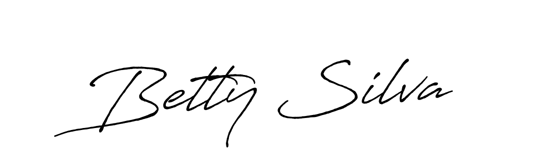 Create a beautiful signature design for name Betty Silva. With this signature (Antro_Vectra_Bolder) fonts, you can make a handwritten signature for free. Betty Silva signature style 7 images and pictures png