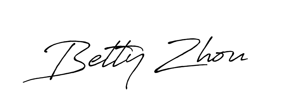 Similarly Antro_Vectra_Bolder is the best handwritten signature design. Signature creator online .You can use it as an online autograph creator for name Betty Zhou. Betty Zhou signature style 7 images and pictures png