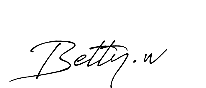 Antro_Vectra_Bolder is a professional signature style that is perfect for those who want to add a touch of class to their signature. It is also a great choice for those who want to make their signature more unique. Get Betty.w name to fancy signature for free. Betty.w signature style 7 images and pictures png