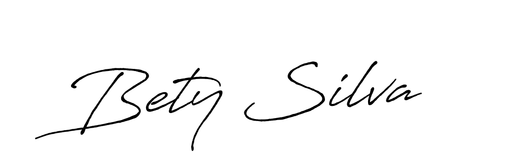 Make a beautiful signature design for name Bety Silva. With this signature (Antro_Vectra_Bolder) style, you can create a handwritten signature for free. Bety Silva signature style 7 images and pictures png