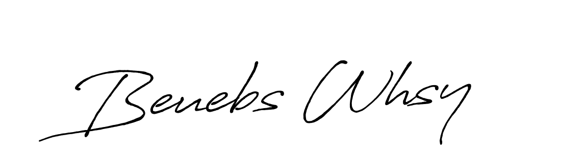 if you are searching for the best signature style for your name Beuebs Whsy. so please give up your signature search. here we have designed multiple signature styles  using Antro_Vectra_Bolder. Beuebs Whsy signature style 7 images and pictures png