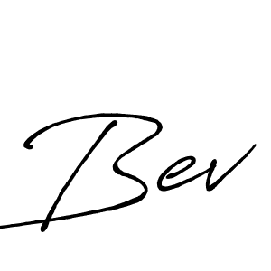 How to make Bev name signature. Use Antro_Vectra_Bolder style for creating short signs online. This is the latest handwritten sign. Bev signature style 7 images and pictures png