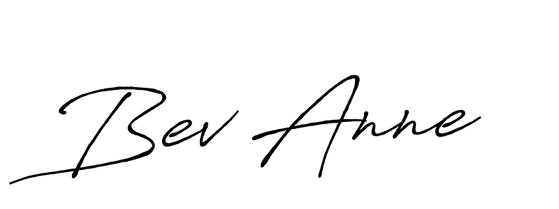 Make a beautiful signature design for name Bev Anne. With this signature (Antro_Vectra_Bolder) style, you can create a handwritten signature for free. Bev Anne signature style 7 images and pictures png