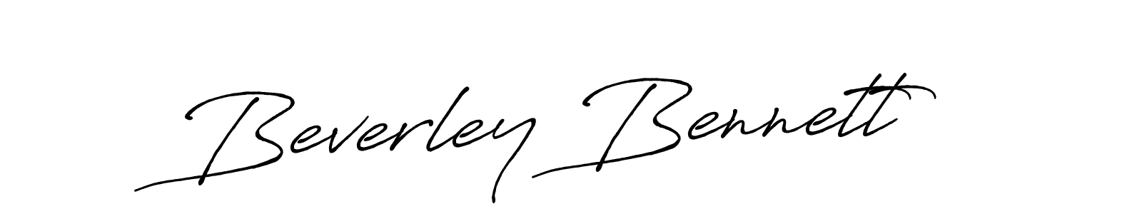 Design your own signature with our free online signature maker. With this signature software, you can create a handwritten (Antro_Vectra_Bolder) signature for name Beverley Bennett. Beverley Bennett signature style 7 images and pictures png