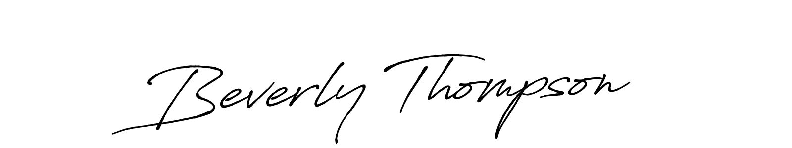 Create a beautiful signature design for name Beverly Thompson. With this signature (Antro_Vectra_Bolder) fonts, you can make a handwritten signature for free. Beverly Thompson signature style 7 images and pictures png