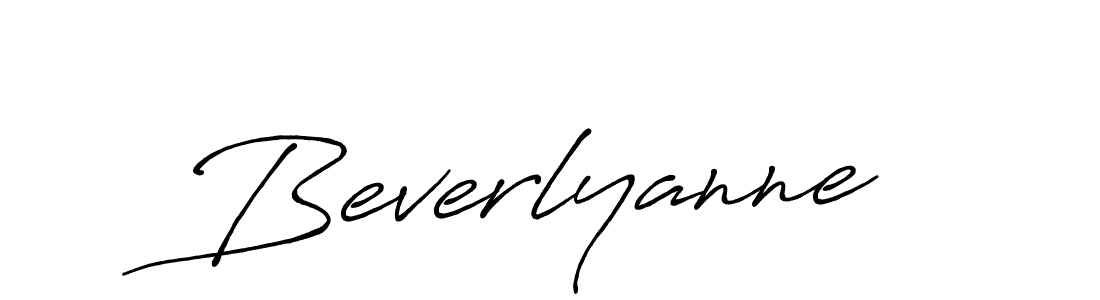 It looks lik you need a new signature style for name Beverlyanne. Design unique handwritten (Antro_Vectra_Bolder) signature with our free signature maker in just a few clicks. Beverlyanne signature style 7 images and pictures png