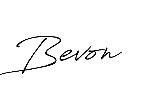 Make a beautiful signature design for name Bevon. With this signature (Antro_Vectra_Bolder) style, you can create a handwritten signature for free. Bevon signature style 7 images and pictures png