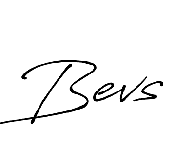 The best way (Antro_Vectra_Bolder) to make a short signature is to pick only two or three words in your name. The name Bevs include a total of six letters. For converting this name. Bevs signature style 7 images and pictures png