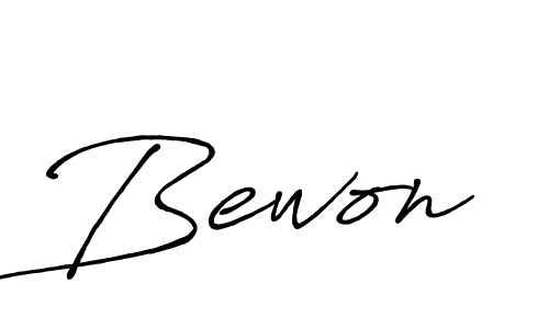 Design your own signature with our free online signature maker. With this signature software, you can create a handwritten (Antro_Vectra_Bolder) signature for name Bewon. Bewon signature style 7 images and pictures png