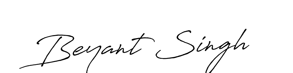 You should practise on your own different ways (Antro_Vectra_Bolder) to write your name (Beyant Singh) in signature. don't let someone else do it for you. Beyant Singh signature style 7 images and pictures png