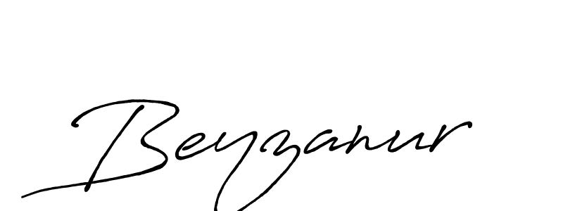 Make a beautiful signature design for name Beyzanur. With this signature (Antro_Vectra_Bolder) style, you can create a handwritten signature for free. Beyzanur signature style 7 images and pictures png