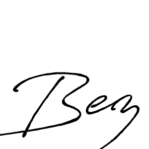 Design your own signature with our free online signature maker. With this signature software, you can create a handwritten (Antro_Vectra_Bolder) signature for name Bez. Bez signature style 7 images and pictures png