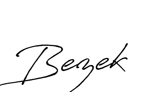 How to make Bezek name signature. Use Antro_Vectra_Bolder style for creating short signs online. This is the latest handwritten sign. Bezek signature style 7 images and pictures png