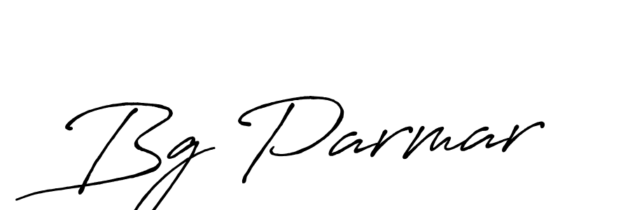 Also You can easily find your signature by using the search form. We will create Bg Parmar name handwritten signature images for you free of cost using Antro_Vectra_Bolder sign style. Bg Parmar signature style 7 images and pictures png
