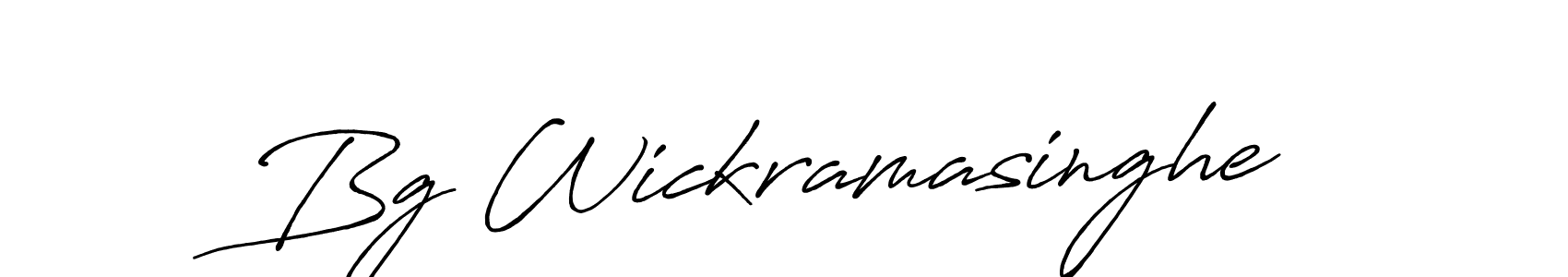 Also we have Bg Wickramasinghe name is the best signature style. Create professional handwritten signature collection using Antro_Vectra_Bolder autograph style. Bg Wickramasinghe signature style 7 images and pictures png