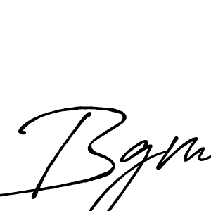 How to make Bgm signature? Antro_Vectra_Bolder is a professional autograph style. Create handwritten signature for Bgm name. Bgm signature style 7 images and pictures png