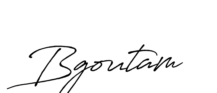 Bgoutam stylish signature style. Best Handwritten Sign (Antro_Vectra_Bolder) for my name. Handwritten Signature Collection Ideas for my name Bgoutam. Bgoutam signature style 7 images and pictures png