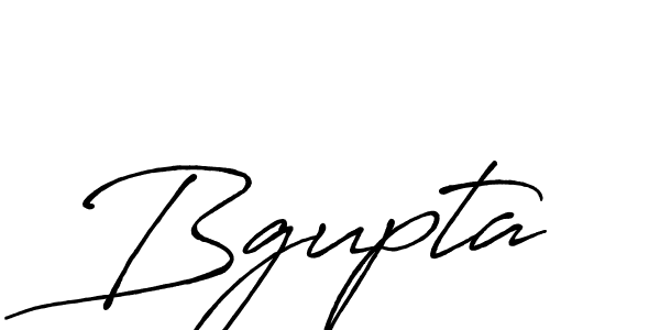 Create a beautiful signature design for name Bgupta. With this signature (Antro_Vectra_Bolder) fonts, you can make a handwritten signature for free. Bgupta signature style 7 images and pictures png
