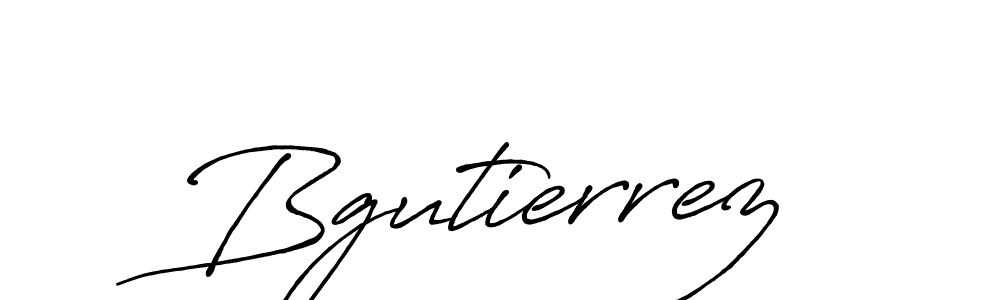 Design your own signature with our free online signature maker. With this signature software, you can create a handwritten (Antro_Vectra_Bolder) signature for name Bgutierrez. Bgutierrez signature style 7 images and pictures png