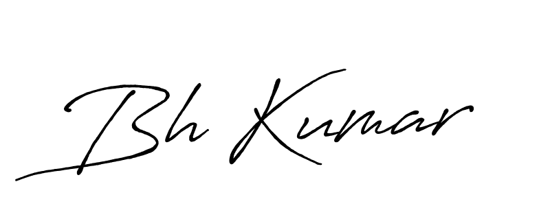 Antro_Vectra_Bolder is a professional signature style that is perfect for those who want to add a touch of class to their signature. It is also a great choice for those who want to make their signature more unique. Get Bh Kumar name to fancy signature for free. Bh Kumar signature style 7 images and pictures png