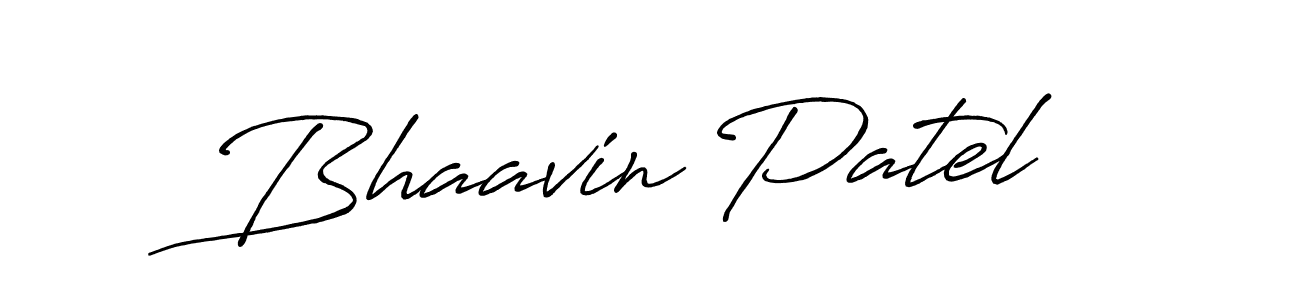 How to make Bhaavin Patel name signature. Use Antro_Vectra_Bolder style for creating short signs online. This is the latest handwritten sign. Bhaavin Patel signature style 7 images and pictures png