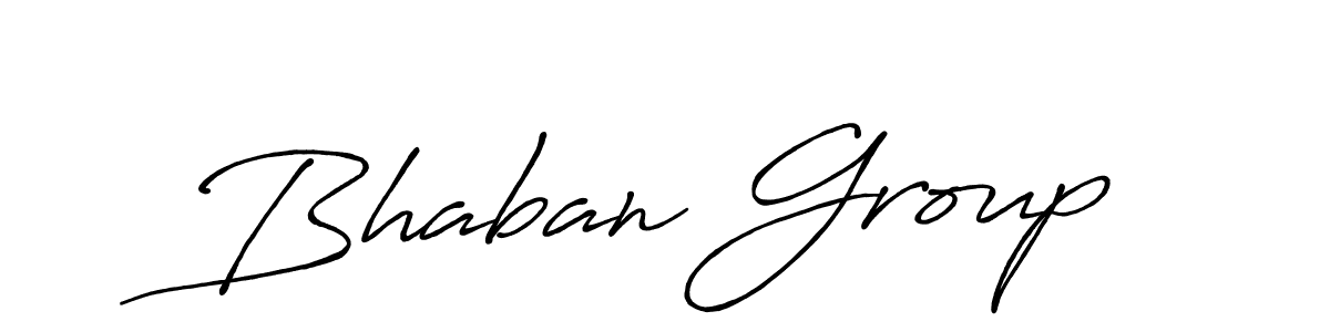 Make a beautiful signature design for name Bhaban Group. With this signature (Antro_Vectra_Bolder) style, you can create a handwritten signature for free. Bhaban Group signature style 7 images and pictures png