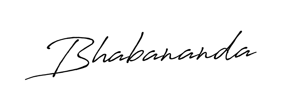 Use a signature maker to create a handwritten signature online. With this signature software, you can design (Antro_Vectra_Bolder) your own signature for name Bhabananda. Bhabananda signature style 7 images and pictures png