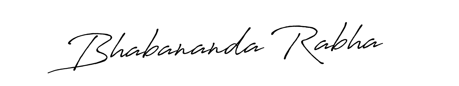 Design your own signature with our free online signature maker. With this signature software, you can create a handwritten (Antro_Vectra_Bolder) signature for name Bhabananda Rabha. Bhabananda Rabha signature style 7 images and pictures png