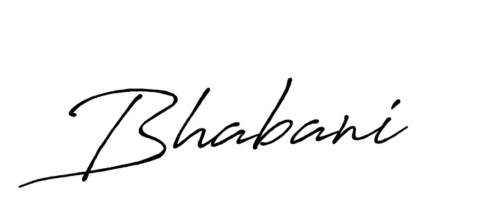 Make a beautiful signature design for name Bhabani. With this signature (Antro_Vectra_Bolder) style, you can create a handwritten signature for free. Bhabani signature style 7 images and pictures png