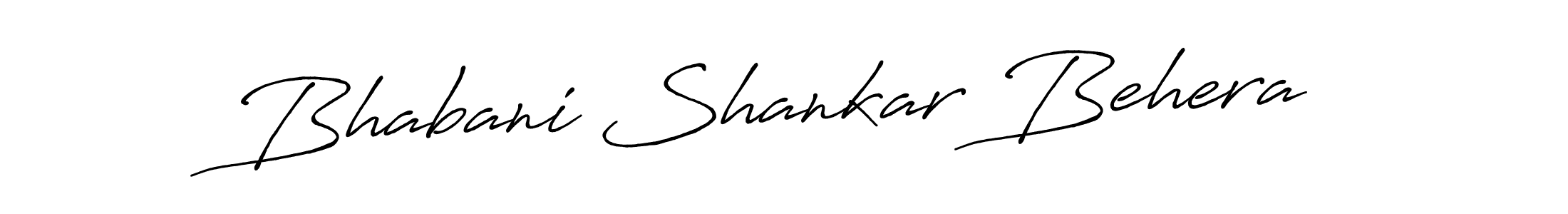 Make a beautiful signature design for name Bhabani Shankar Behera. With this signature (Antro_Vectra_Bolder) style, you can create a handwritten signature for free. Bhabani Shankar Behera signature style 7 images and pictures png