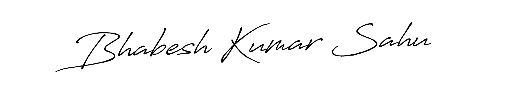 Use a signature maker to create a handwritten signature online. With this signature software, you can design (Antro_Vectra_Bolder) your own signature for name Bhabesh Kumar Sahu. Bhabesh Kumar Sahu signature style 7 images and pictures png