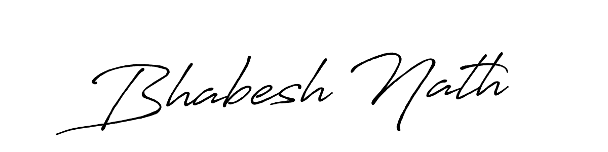 How to make Bhabesh Nath signature? Antro_Vectra_Bolder is a professional autograph style. Create handwritten signature for Bhabesh Nath name. Bhabesh Nath signature style 7 images and pictures png