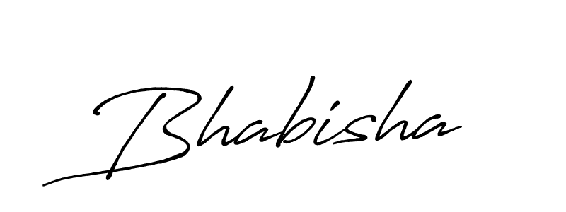 Create a beautiful signature design for name Bhabisha. With this signature (Antro_Vectra_Bolder) fonts, you can make a handwritten signature for free. Bhabisha signature style 7 images and pictures png