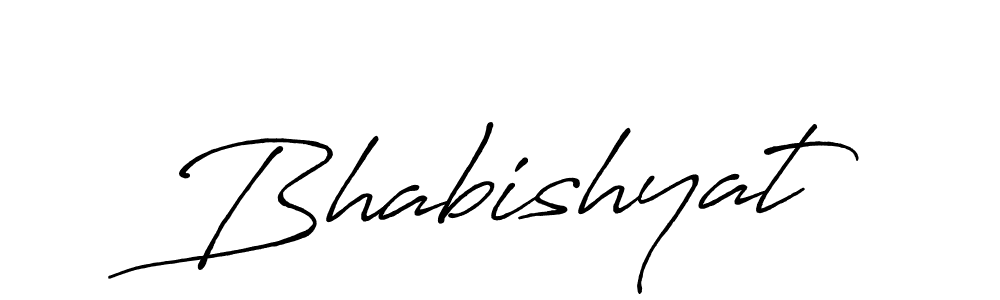 Use a signature maker to create a handwritten signature online. With this signature software, you can design (Antro_Vectra_Bolder) your own signature for name Bhabishyat. Bhabishyat signature style 7 images and pictures png