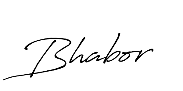 Make a beautiful signature design for name Bhabor. With this signature (Antro_Vectra_Bolder) style, you can create a handwritten signature for free. Bhabor signature style 7 images and pictures png