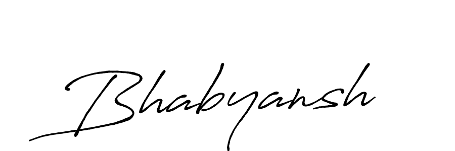 Bhabyansh stylish signature style. Best Handwritten Sign (Antro_Vectra_Bolder) for my name. Handwritten Signature Collection Ideas for my name Bhabyansh. Bhabyansh signature style 7 images and pictures png