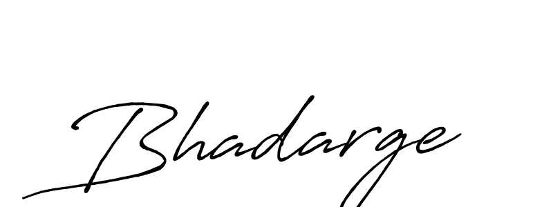 Create a beautiful signature design for name Bhadarge. With this signature (Antro_Vectra_Bolder) fonts, you can make a handwritten signature for free. Bhadarge signature style 7 images and pictures png