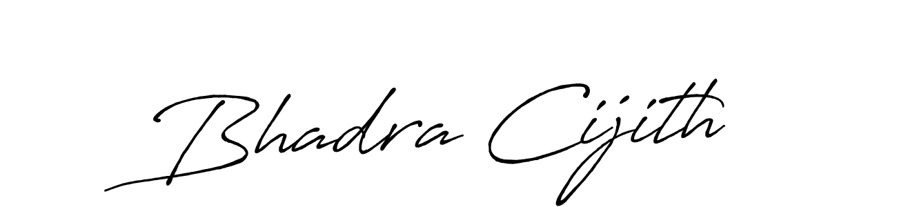 Also You can easily find your signature by using the search form. We will create Bhadra Cijith name handwritten signature images for you free of cost using Antro_Vectra_Bolder sign style. Bhadra Cijith signature style 7 images and pictures png