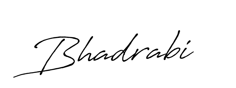 Design your own signature with our free online signature maker. With this signature software, you can create a handwritten (Antro_Vectra_Bolder) signature for name Bhadrabi. Bhadrabi signature style 7 images and pictures png