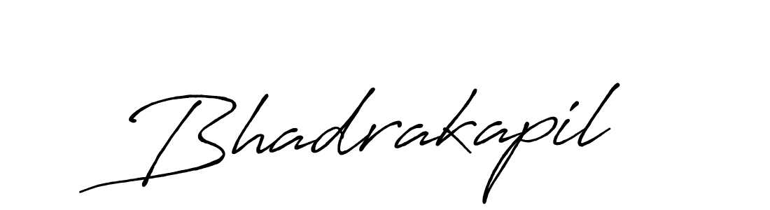 It looks lik you need a new signature style for name Bhadrakapil. Design unique handwritten (Antro_Vectra_Bolder) signature with our free signature maker in just a few clicks. Bhadrakapil signature style 7 images and pictures png