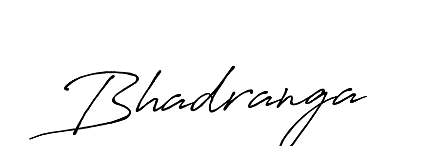 Use a signature maker to create a handwritten signature online. With this signature software, you can design (Antro_Vectra_Bolder) your own signature for name Bhadranga. Bhadranga signature style 7 images and pictures png