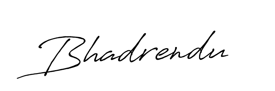 How to make Bhadrendu signature? Antro_Vectra_Bolder is a professional autograph style. Create handwritten signature for Bhadrendu name. Bhadrendu signature style 7 images and pictures png