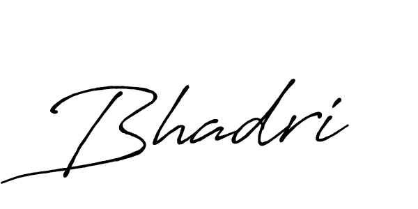 It looks lik you need a new signature style for name Bhadri. Design unique handwritten (Antro_Vectra_Bolder) signature with our free signature maker in just a few clicks. Bhadri signature style 7 images and pictures png