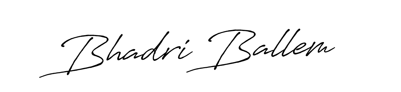 Make a short Bhadri Ballem signature style. Manage your documents anywhere anytime using Antro_Vectra_Bolder. Create and add eSignatures, submit forms, share and send files easily. Bhadri Ballem signature style 7 images and pictures png