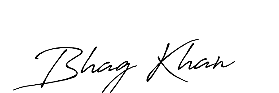 Bhag Khan stylish signature style. Best Handwritten Sign (Antro_Vectra_Bolder) for my name. Handwritten Signature Collection Ideas for my name Bhag Khan. Bhag Khan signature style 7 images and pictures png