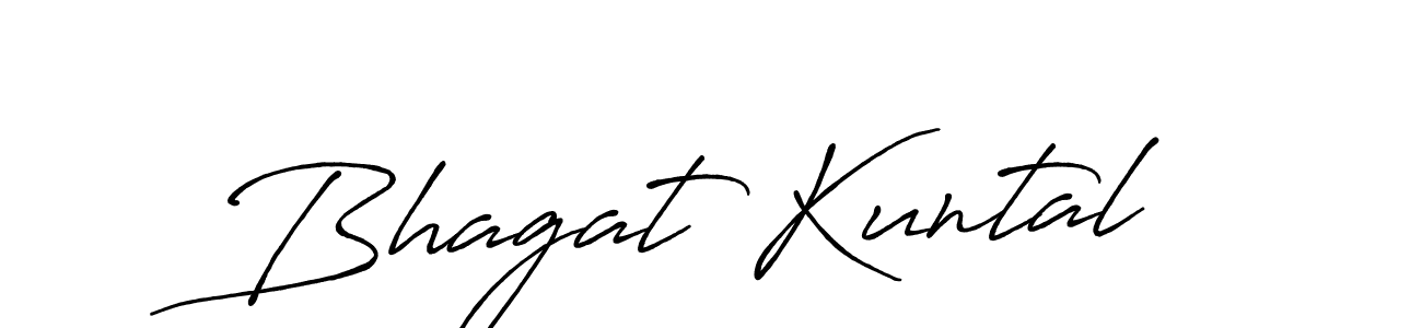 Design your own signature with our free online signature maker. With this signature software, you can create a handwritten (Antro_Vectra_Bolder) signature for name Bhagat Kuntal. Bhagat Kuntal signature style 7 images and pictures png