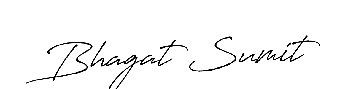 Use a signature maker to create a handwritten signature online. With this signature software, you can design (Antro_Vectra_Bolder) your own signature for name Bhagat Sumit. Bhagat Sumit signature style 7 images and pictures png
