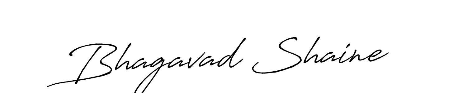 Create a beautiful signature design for name Bhagavad Shaine. With this signature (Antro_Vectra_Bolder) fonts, you can make a handwritten signature for free. Bhagavad Shaine signature style 7 images and pictures png