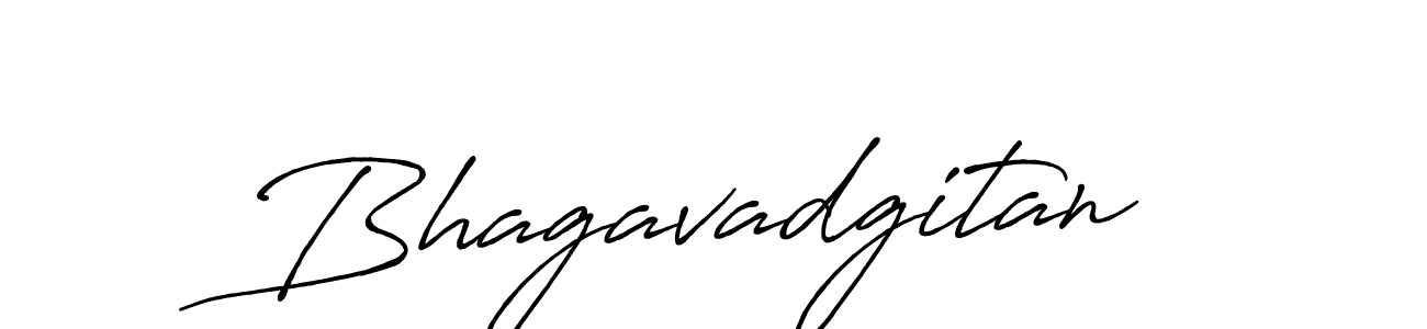 Make a beautiful signature design for name Bhagavadgitan. With this signature (Antro_Vectra_Bolder) style, you can create a handwritten signature for free. Bhagavadgitan signature style 7 images and pictures png