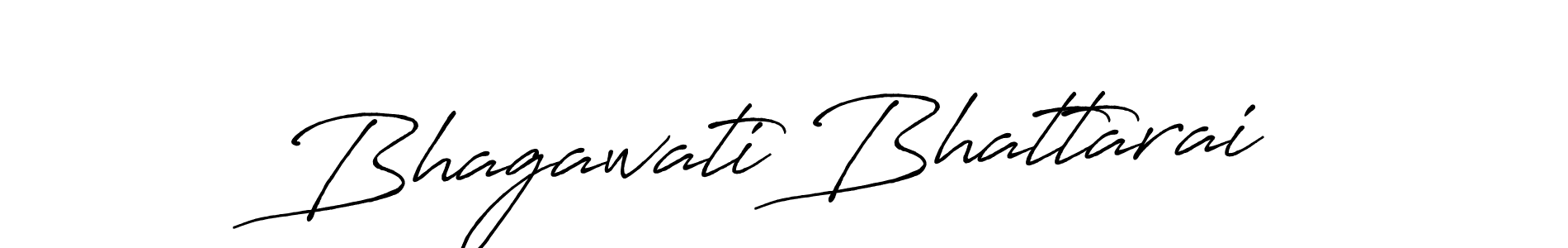 Create a beautiful signature design for name Bhagawati Bhattarai. With this signature (Antro_Vectra_Bolder) fonts, you can make a handwritten signature for free. Bhagawati Bhattarai signature style 7 images and pictures png
